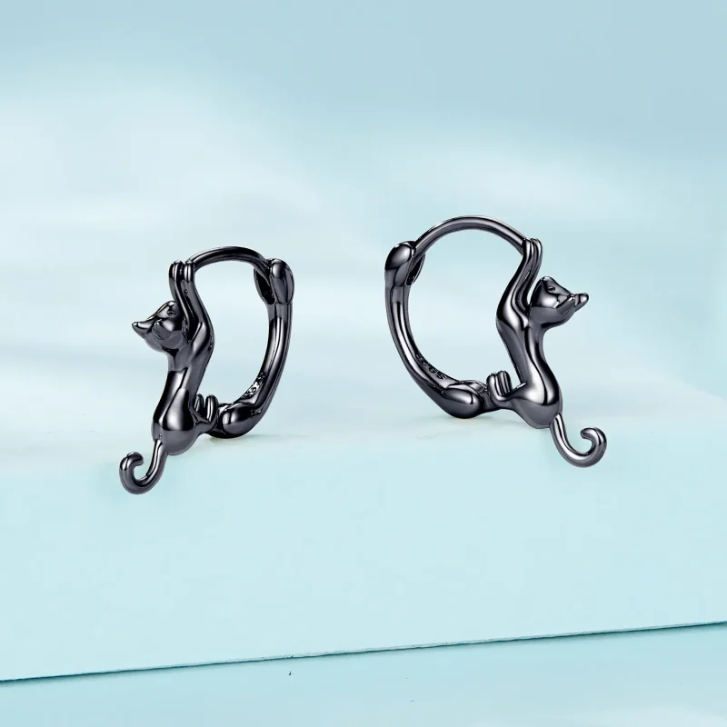 (bilde for) Pandora Style Cat Hoop øredobber - SCE1488-LD - Vis 2