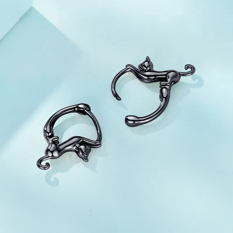 (bilde for) Pandora Style Cat Hoop øredobber - SCE1488-LD - Vis 3