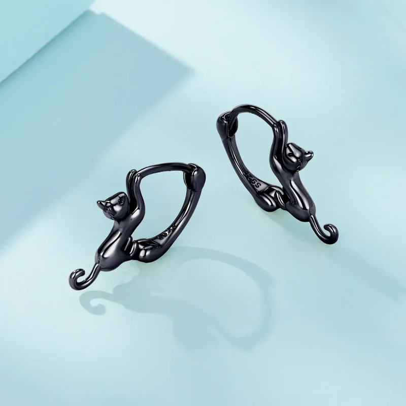(bilde for) Pandora Style Cat Hoop øredobber - SCE1488-LD - Vis 4