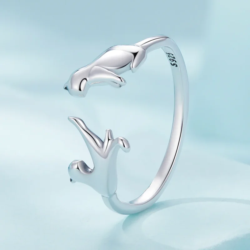 (bilde for) Pandora Style Cat Open Ring - SCR917 - Vis 2