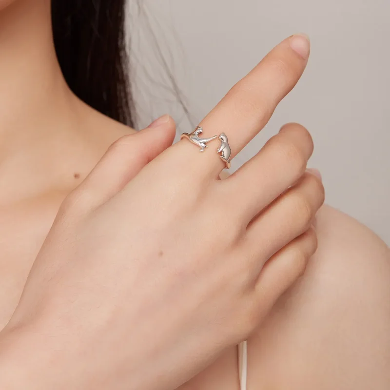 (bilde for) Pandora Style Cat Open Ring - SCR917 - Vis 5