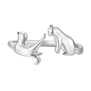 (bilde for) Pandora Style Cat Open Ring - SCR917