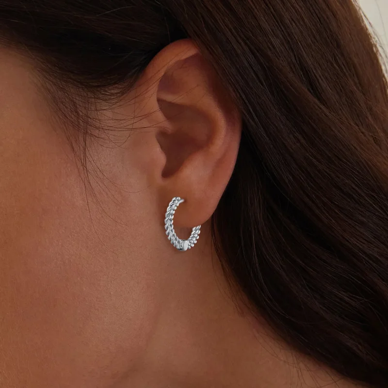 (bilde for) Pandora Style Chain Hoop øredobber - BSE906 - Vis 5