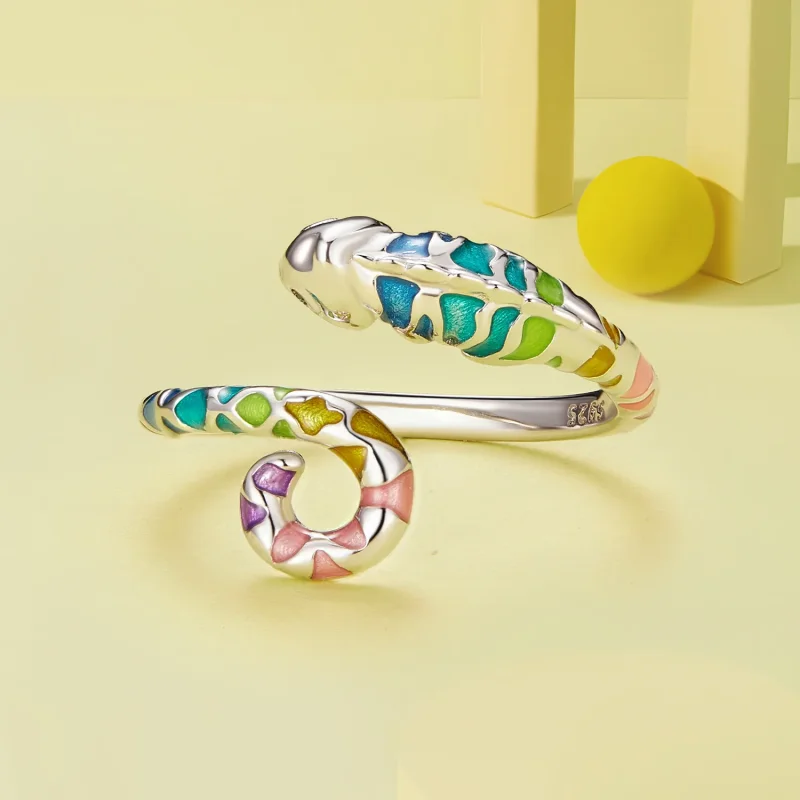 (bilde for) Pandora Style Chameleon Open Ring - BSR475-E - Vis 3