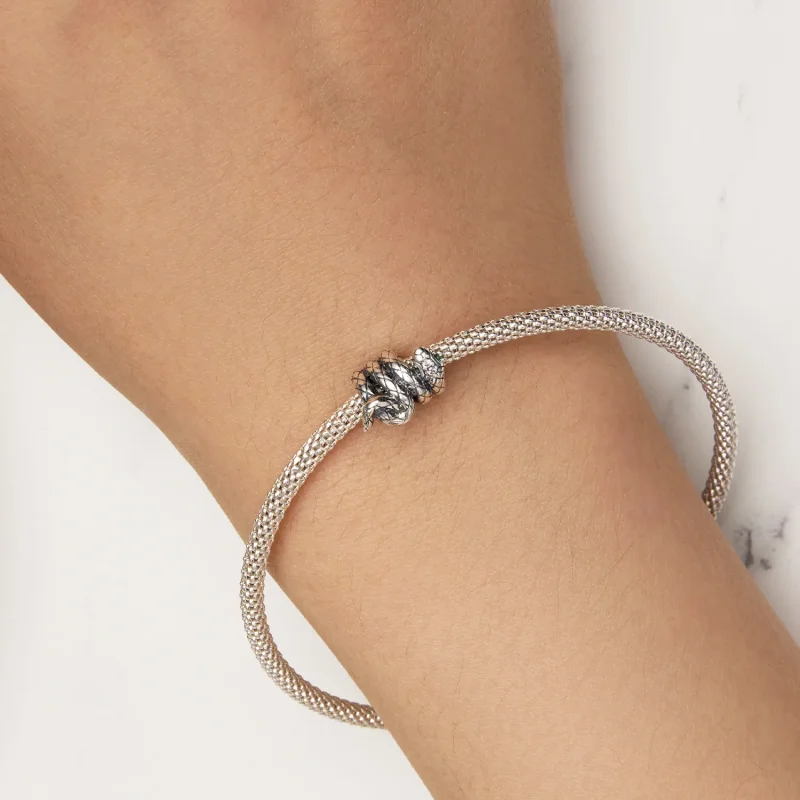 (bilde for) Pandora Style Coiled Spirit Snake Charm - SCC2549 - Vis 6
