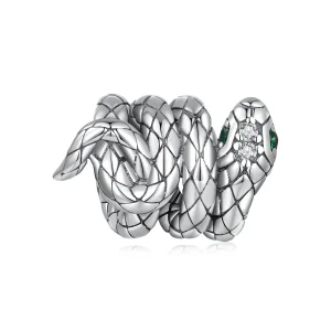 (bilde for) Pandora Style Coiled Spirit Snake Charm - SCC2549