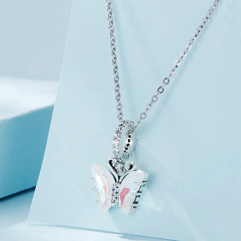 (bilde for) Pandora Style Colorful Aurora Butterfly Dingle - SCC2305-CF - Vis 2