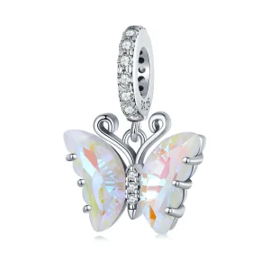(bilde for) Pandora Style Colorful Aurora Butterfly Dingle - SCC2305-CF