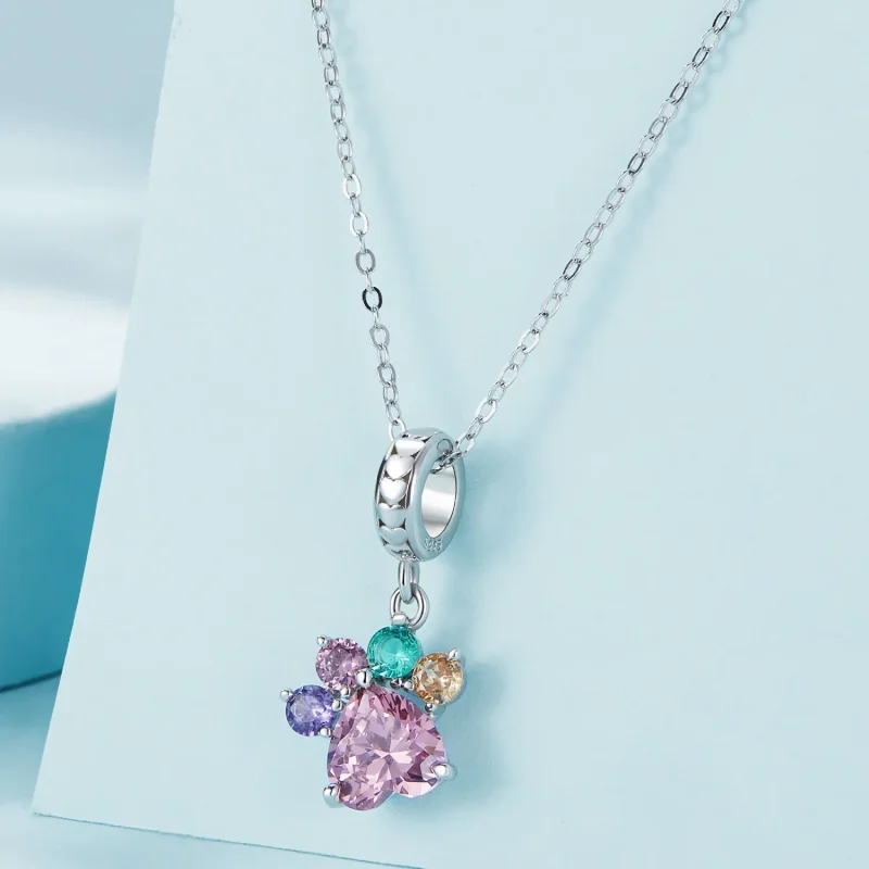 (bilde for) Pandora Style Colorful Cute Claw Dangle - SCC2478 - Vis 2