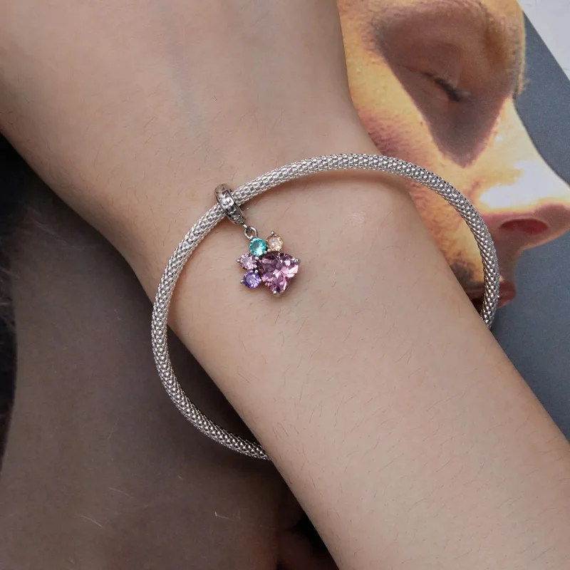 (bilde for) Pandora Style Colorful Cute Claw Dangle - SCC2478 - Vis 5