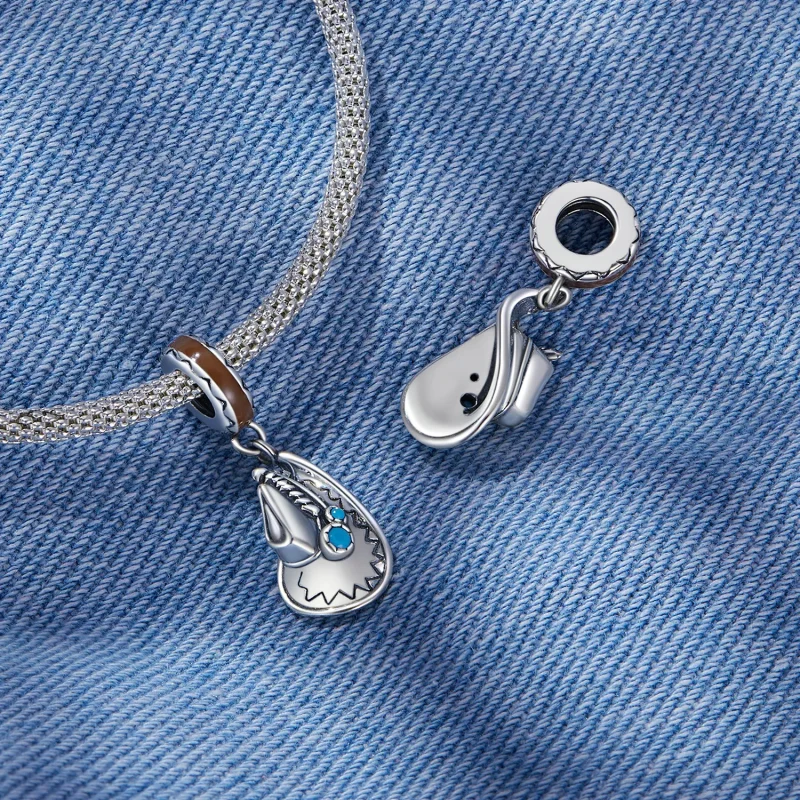 (bilde for) Pandora Style Cowboy Hat Dangle - SCC2565 - Vis 4