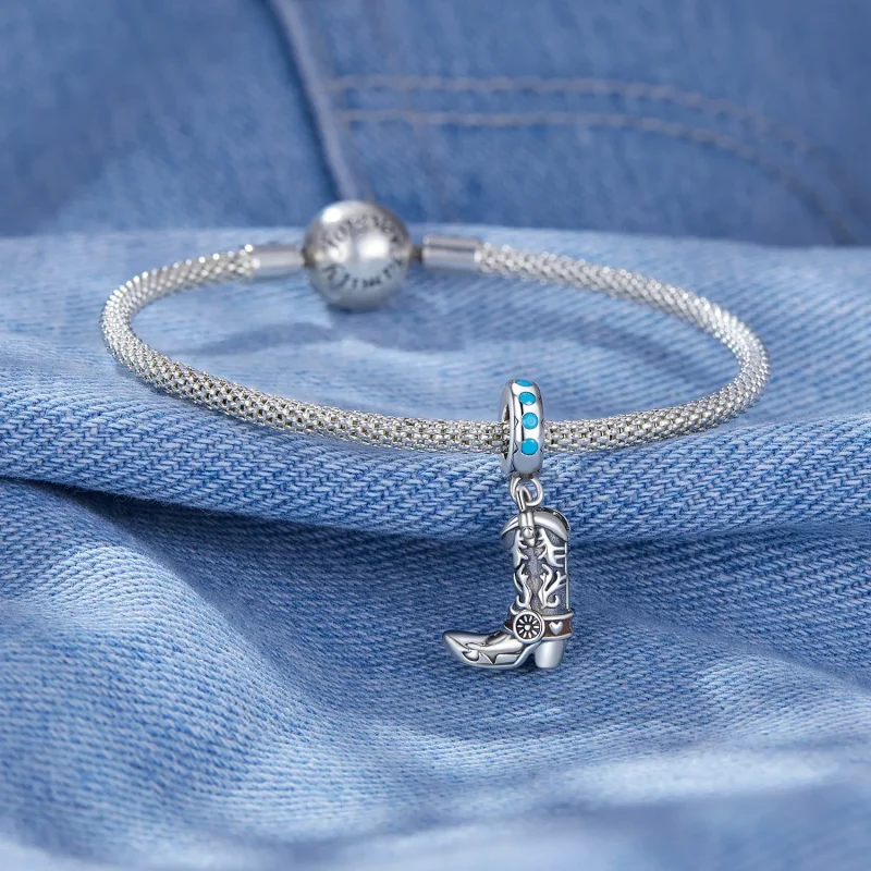 (bilde for) Pandora Style Cowboy Skinnstøvler Dingler - SCC2566 - Vis 3