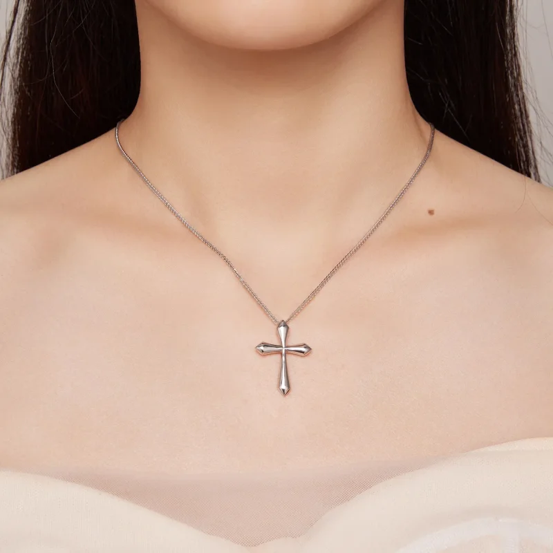 (bilde for) Pandora Style Cross Chopin Halskjede - BSN304 - Vis 5