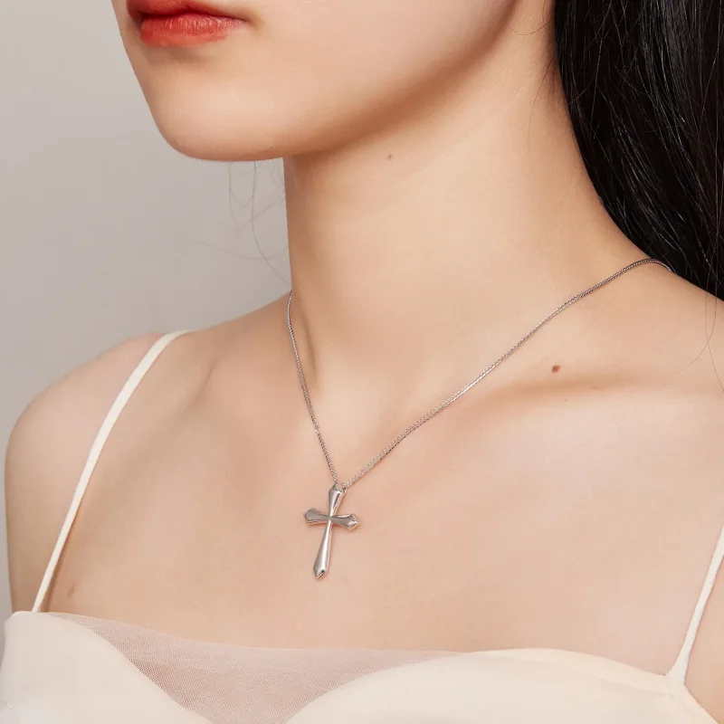 (bilde for) Pandora Style Cross Chopin Halskjede - BSN304 - Vis 7