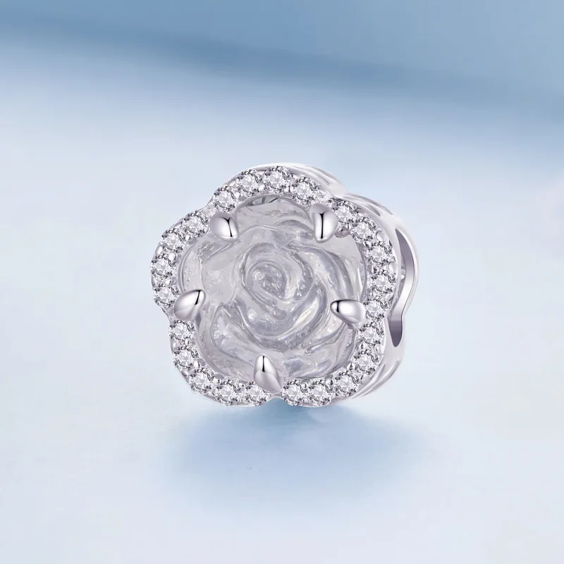 (bilde for) Pandora Style Crystal Rose Charm - BSC904 - Vis 4