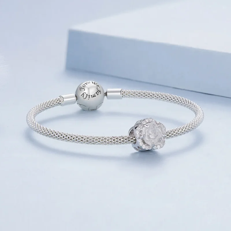 (bilde for) Pandora Style Crystal Rose Charm - BSC904 - Vis 9