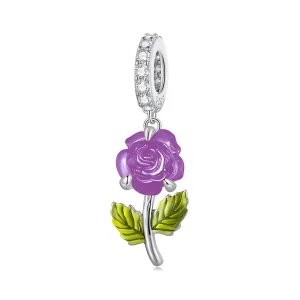 (bilde for) Pandora Style Crystal Rose Dangle - BSC824-VT