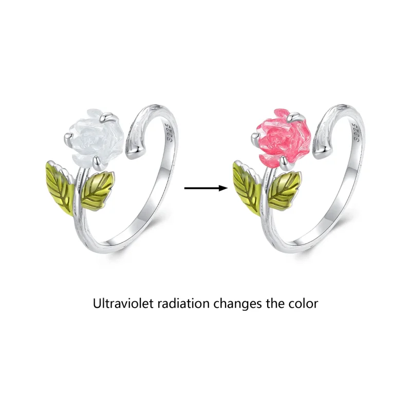 (bilde for) Pandora Style Crystal Rose Åpen Ring - BSR472-PKE - Vis 2