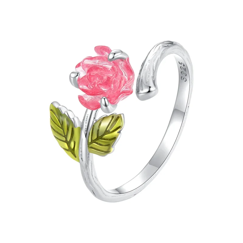 (bilde for) Pandora Style Crystal Rose Åpen Ring - BSR472-PKE - Vis 4