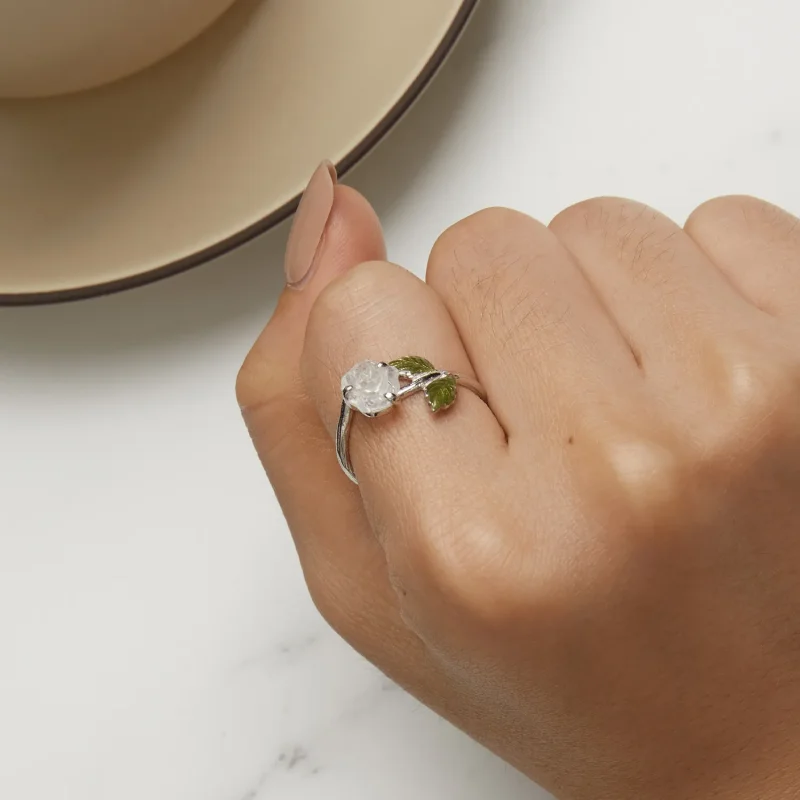 (bilde for) Pandora Style Crystal Rose Åpen Ring - BSR472-PKE - Vis 10