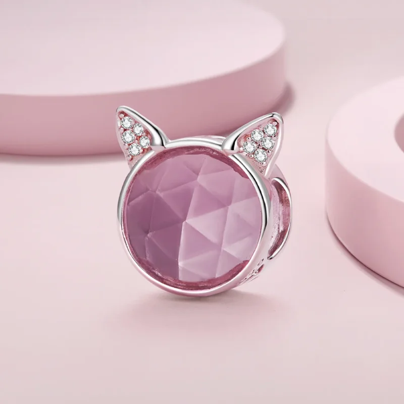 (bilde for) Pandora Style Cute Cat Charm - SCC2579 - Vis 2