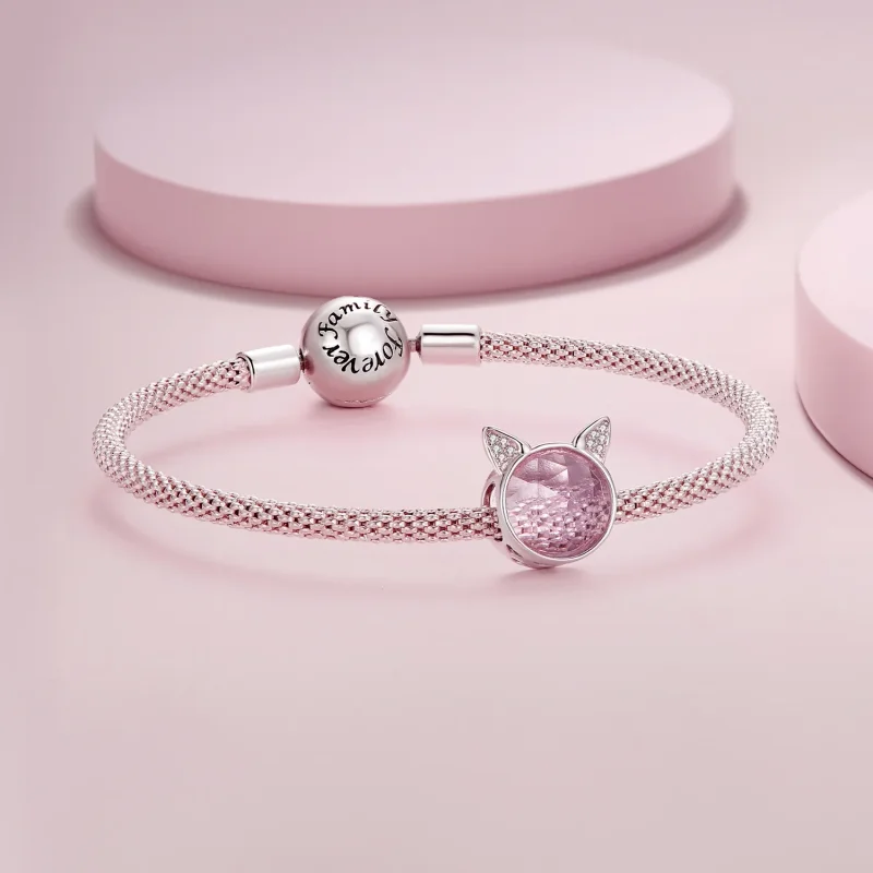 (bilde for) Pandora Style Cute Cat Charm - SCC2579 - Vis 5