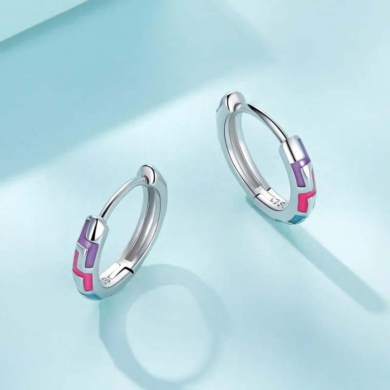 (bilde for) Pandora Style Cyber Luminous Hoop øredobber - SCE1645 - Vis 3