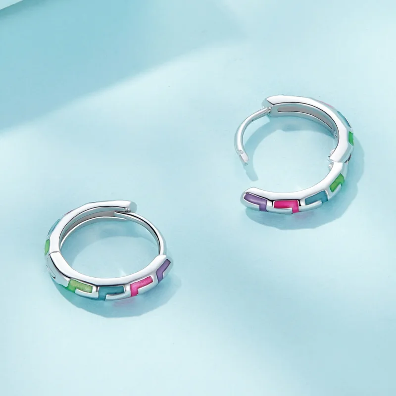 (bilde for) Pandora Style Cyber Luminous Hoop øredobber - SCE1645 - Vis 4