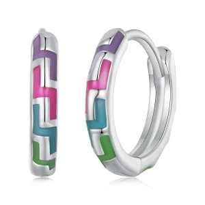 (bilde for) Pandora Style Cyber Luminous Hoop øredobber - SCE1645