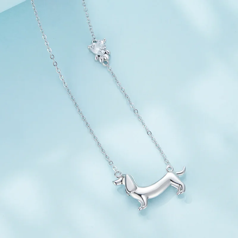 (bilde for) Pandora Style Dachshund Halskjede - SCN501 - Vis 2