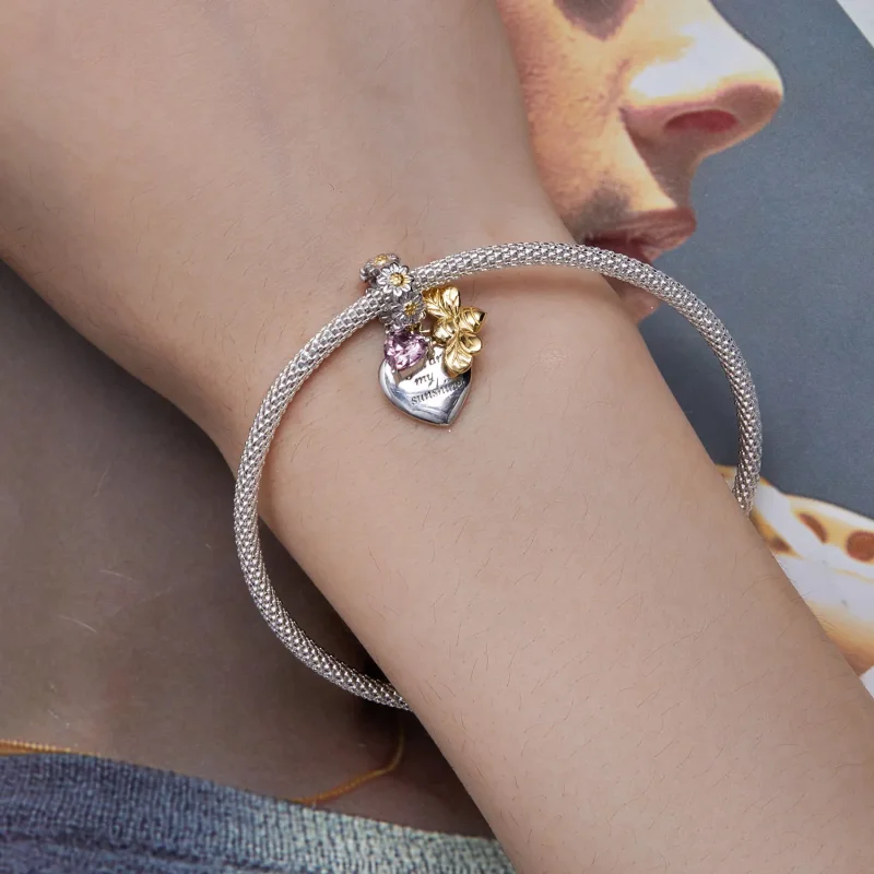 (bilde for) Pandora Style Daisy Bee Charm - BSC816 - Vis 5