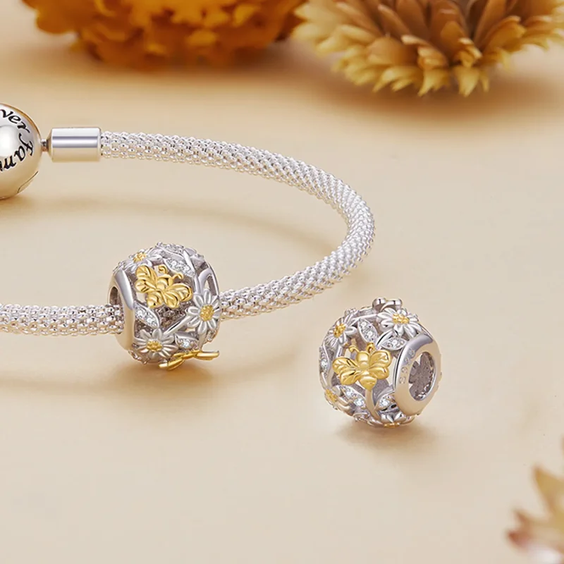 (bilde for) Pandora Style Daisy Bee Charm - BSC818 - Vis 4