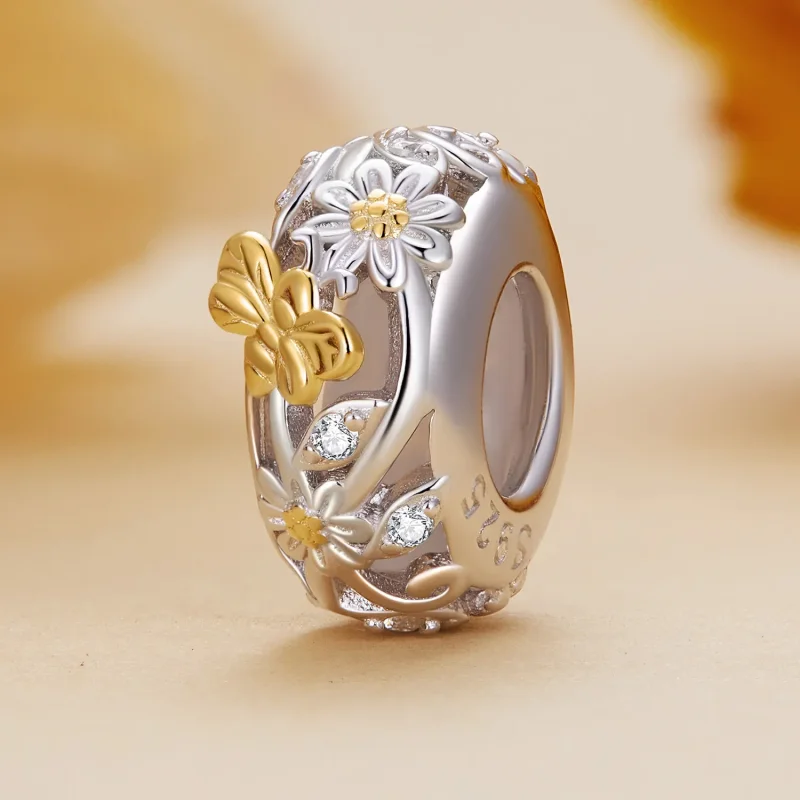 (bilde for) Pandora Style Daisy Bee silikonavstandsstykke - BSC819 - Vis 2