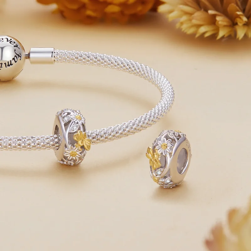 (bilde for) Pandora Style Daisy Bee silikonavstandsstykke - BSC819 - Vis 4