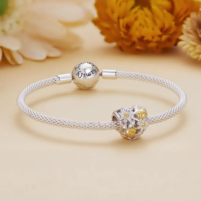 (bilde for) Pandora Style Daisy Ladybug Charm - BSC817 - Vis 5