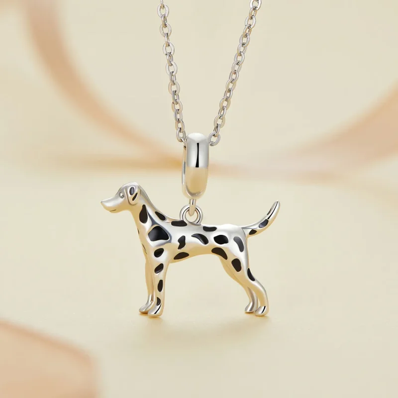 (bilde for) Pandora Style Dalmatian Dangle - BSC798 - Vis 3