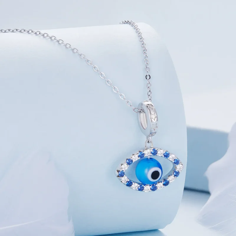 (bilde for) Pandora Style Devil Eye Dangle - BSC821 - Vis 2