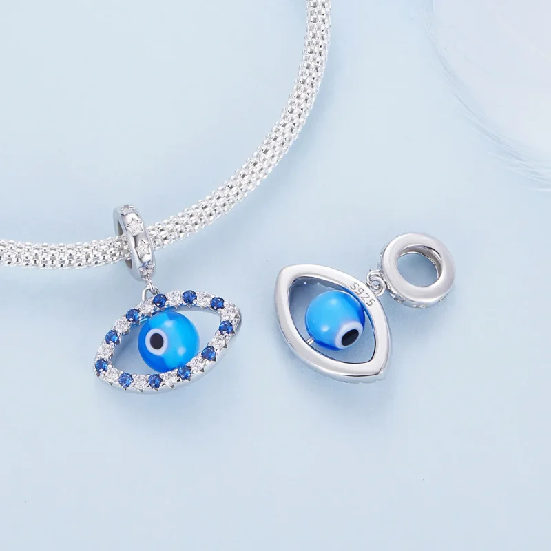 (bilde for) Pandora Style Devil Eye Dangle - BSC821 - Vis 4