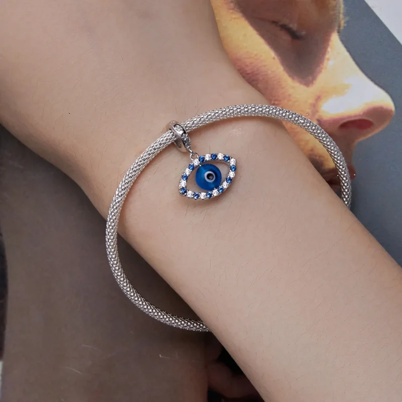 (bilde for) Pandora Style Devil Eye Dangle - BSC821 - Vis 5