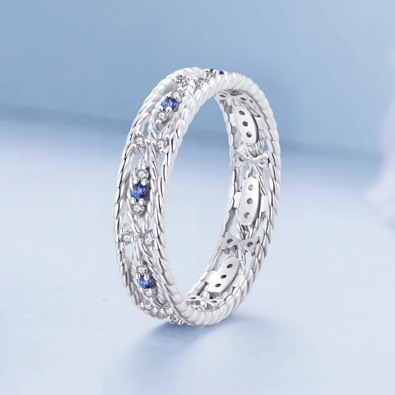(bilde for) Pandora Style Devil Eye Ring - BSR456 - Vis 2