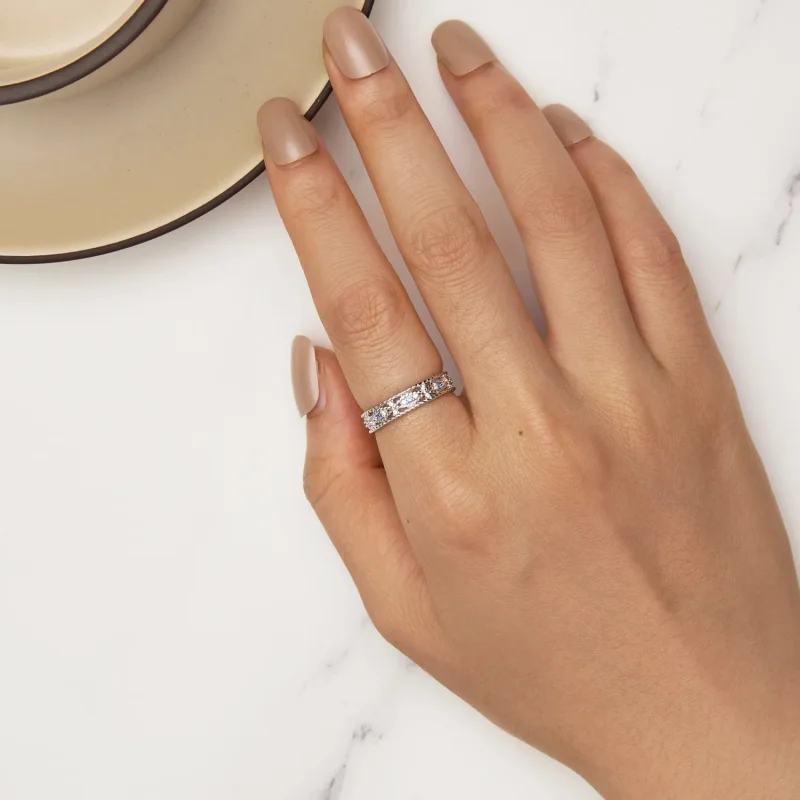 (bilde for) Pandora Style Devil Eye Ring - BSR456 - Vis 5