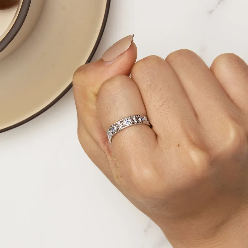 (bilde for) Pandora Style Devil Eye Ring - BSR456 - Vis 6