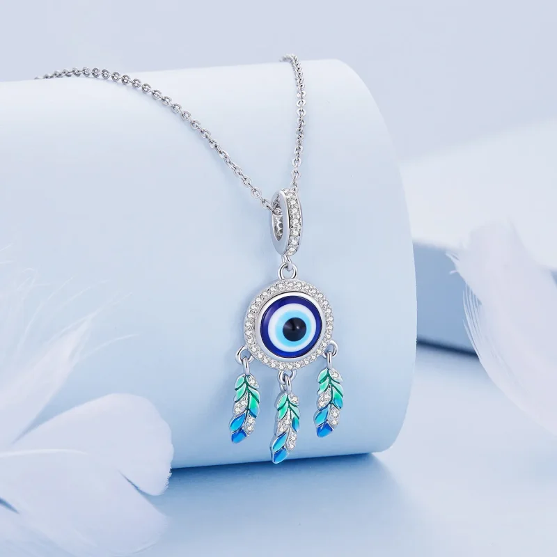 (bilde for) Pandora Style Devil's Eye Dangle - BSC785 - Vis 2