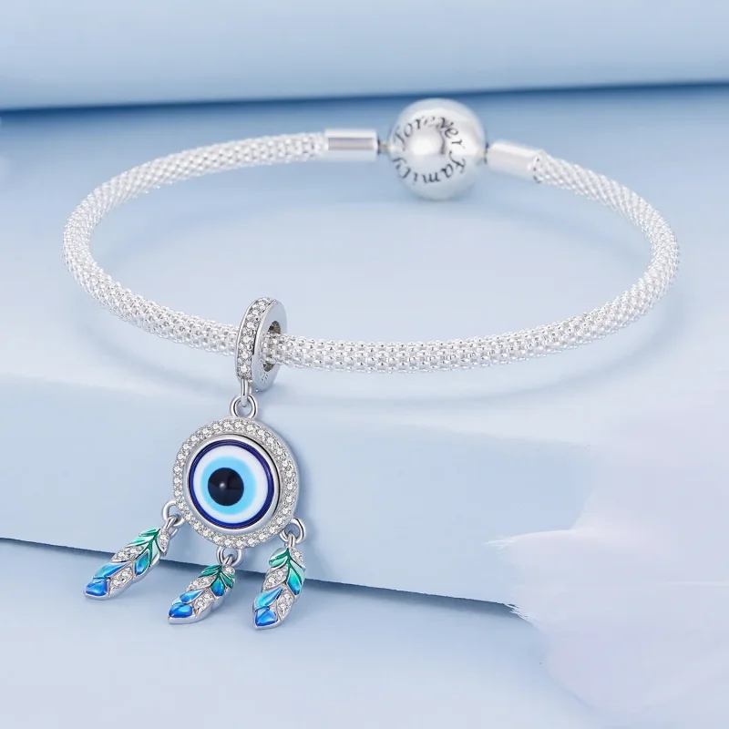 (bilde for) Pandora Style Devil's Eye Dangle - BSC785 - Vis 4