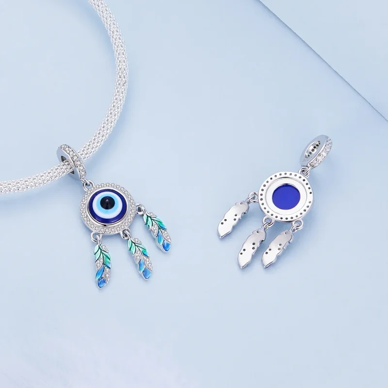 (bilde for) Pandora Style Devil's Eye Dangle - BSC785 - Vis 5