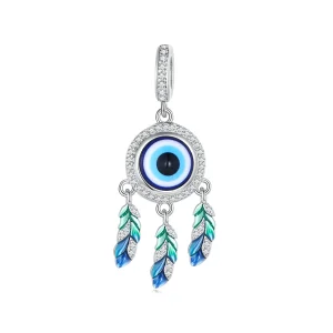 (bilde for) Pandora Style Devil's Eye Dangle - BSC785