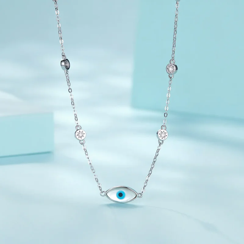 (bilde for) Pandora Style Devil's Eye Halskjede - SCN505 - Vis 3