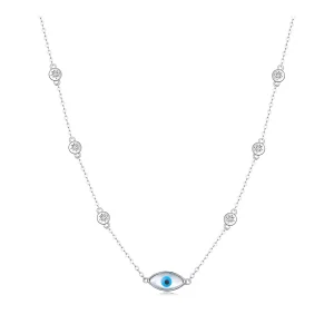 (bilde for) Pandora Style Devil's Eye Halskjede - SCN505