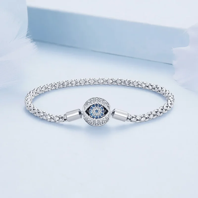 (bilde for) Pandora Style Devil's Eye Small Bulb Chain Armbånd - BSB141 - Vis 3