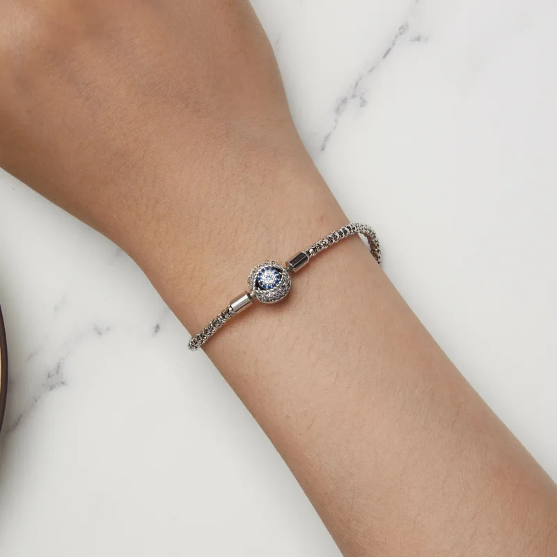 (bilde for) Pandora Style Devil's Eye Small Bulb Chain Armbånd - BSB141 - Vis 5